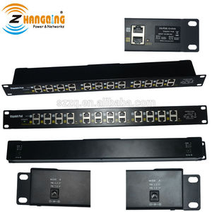 ZQPOEG12 Gigabit POE Injector 12 Cổng 1U Multiport Rack Mount POE Patch Panel 100/1000Mbps - Product Image 4