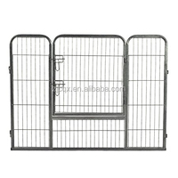Métal Parc Animalier Stylo D'exercice pour Chiens Chats Pliante Robuste Porte Clôture 4 Panneaux Chacun