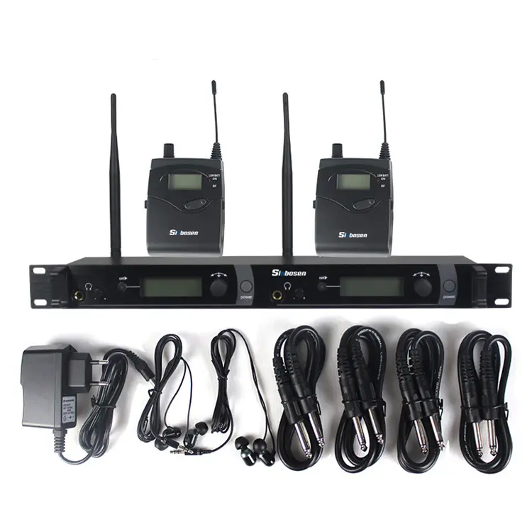 ไร้สายในหูตรวจสอบระบบ UHF สเตอริโอมอนิเตอร์ M-2050ระบบการตรวจสอบเวที