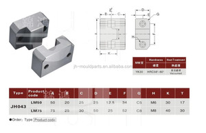 Set di blocchi di bloccaggio ad alta precisione a 0 gradi per punzoni di plastica per stampi a iniezione in materiale acciaio - Product Image 2