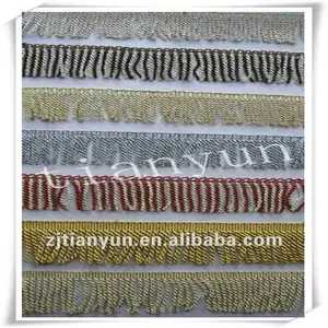 Double couleur frange gland pour rideau canapé textile à la maison