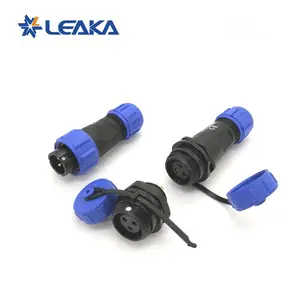 Conector Industrial de plástico con rosca, terminal de tornillo resistente al agua ip68, SP1110, SP1112