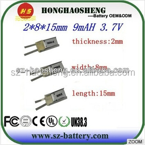 020815 200815 <strong>lipo</strong> <strong>battery</strong> with wire connector cn gua 3.7v <strong>9mah</strong> thin film <strong>battery</strong> tiny rechargeable <strong>battery</strong> - Product Image 6