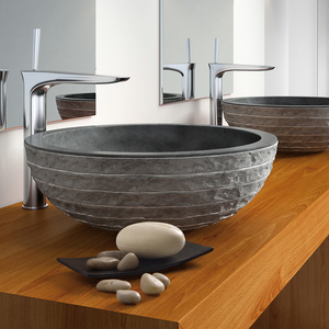 Lavabo de salle de bain à prix avantageux, <span class=keywords><strong>en</strong></span> marbre naturel crème - Product Image 5