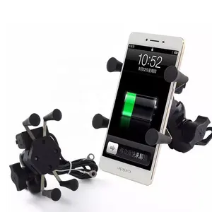 Suporte para celular para guidão de bicicleta, suporte ajustável para celular com guidão para motocicleta e moto