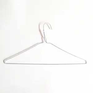 plastic powder coated metal wire clothes hanger cheap price laundry drying coat hanger factory supplier