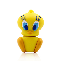 Pendrive USB 2,0 de 4GB, 8GB, 16GB, 32GB con dibujos animados de 64GB, conejo, pato, León y gato