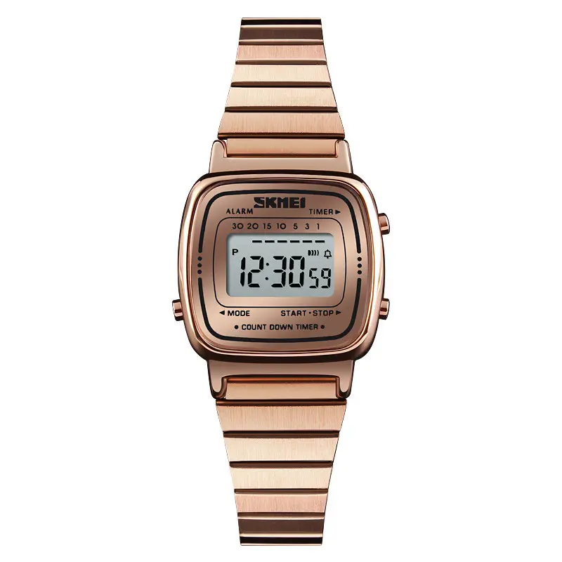 New Hot SKMEI 1252 lady Digital Wristwatch Multi Function Casual Simple Watches For Ladies