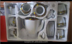 17Pcs Vierkante Ethiopische Fijn Porselein Thee Set Sheba Thee Kopjes - Product Image 4