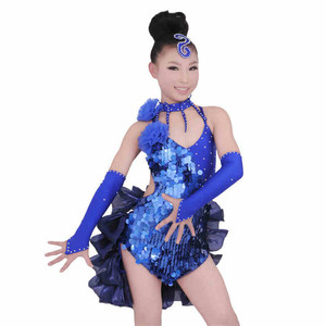 OCT1383 Abito <span class=keywords><strong>da</strong></span> Competizione per Ballo <span class=keywords><strong>Latino</strong></span> <span class=keywords><strong>da</strong></span> Bambina - Product Image 1