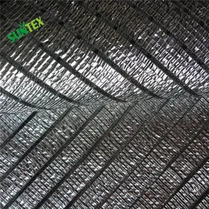 aluminum shade cloth net silver sun shade mesh fabric, reflective greenhouse outdoor cover netting cloth panels