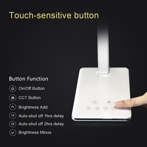 Lámpara de Diseño Moderno y Elegante, Cargador Inalámbrico, Lámpara de <span class=keywords><strong>Escritorio</strong></span> <span class=keywords><strong>Ajustable</strong></span>, Lámpara de Estudio LED - Product Image 5