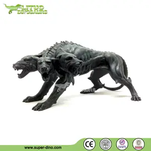 Thema Park Levensgrote Glasvezel Griekse Mythologie Cerberus Standbeeld