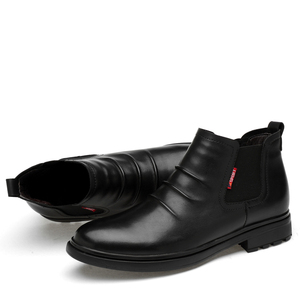 Ventes d'usine <span class=keywords><strong>en</strong></span> <span class=keywords><strong>cuir</strong></span> véritable homme <span class=keywords><strong>chelsea</strong></span> bottes mode noir bottes confortables - Product Image 6