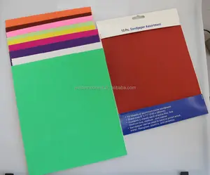 Kleurrijke schuurpapier voor tekening kleur schilderen silica zand + wit alundum zand papier