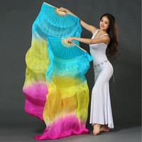 Voile en soie pour la danse du ventre, en éventail, accessoires de danse pour le ventre, plusieurs tailles, offre spéciale, 2020