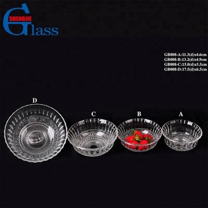 Juego de vajilla con diseño de flores en relieve, tazón de <span class=keywords><strong>Pasta</strong></span> de vidrio - Product Image 2