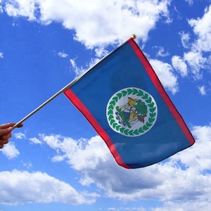 Promoción Mini <span class=keywords><strong>Bandera</strong></span> de país de <span class=keywords><strong>Belice</strong></span> personalizada al aire libre ondeando a mano <span class=keywords><strong>Bandera</strong></span> de palo de plástico - Product Image 2