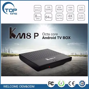 ANDRIOD 7.0 SMART TV BOX kodi 17.1 s912 octa lõi KM8 p H.265 2.4 Gam WiFi Media Player Set-top Box