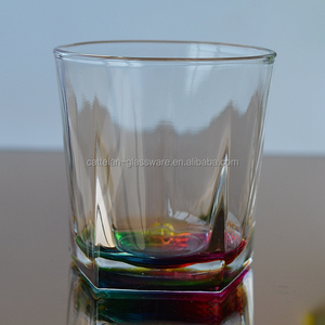 Pentágono transparente/Vaso 5 ángulos de vidrio de vasos de vidrio para beber de whisky para colorear/imprimir disponibles - Product Image 4
