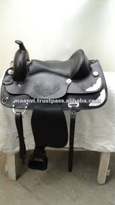 Selle intelligente Western Leather sans arbre Selle de style anglais la plus vendue avec siège souple et conception d'outillage manuel - Product Image 2