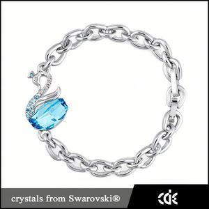 En acier inoxydable bijoux <span class=keywords><strong>cristal</strong></span> Swan Bracelet fermoir, Mode or Bracelet <span class=keywords><strong>2015</strong></span> - Product Image 1