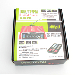 Subwoofer de sonido estéreo Hifi para coche, 4 canales inalámbrico de amplificador de potencia, con modo de audio <span class=keywords><strong>led</strong></span>, pantalla digital, <span class=keywords><strong>12v</strong></span> - Product Image 6