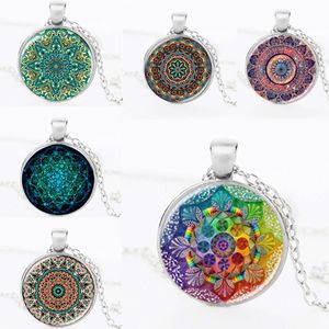 FT-Alibaba All'ingrosso Fancy Terrario di Vetro Turco Mandala Pendente Della Collana - Product Image 3