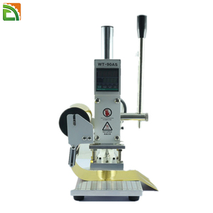 Máy dập nổi kỹ thuật số nhãn hiệu Lá Nóng tem với cách nhấn trên gỗ in logo da 300W Thư Báo Chí thủy lực 43x28x25 - Product Image 3