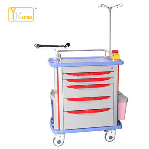 Heiß verkaufte YKS020 Luxus-ABS-Medikamente für Notfall wagen mit Rädern/hochwertigem medizinischen Notfall wagen - Product Image 1