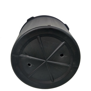 Grands pots à fleurs en plastique noir pour plantes d'extérieur, arbres, semis - Product Image 4