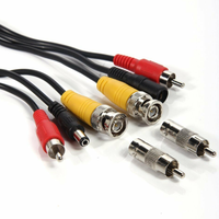 Cable de Extensión de Video/Potencia/Audio para CCTV C-Power CP-3IN1DCB con Conductor de Cobre, Aislamiento de PVC, RCA, BNC y DC para Cámaras de Seguridad