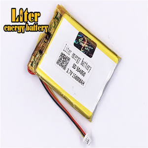 Connector 1,0-<span class=keywords><strong>3</strong></span> p lithium polymer batteries 504050 <span class=keywords><strong>3</strong></span>,7 V 1500 mAh Li-polymer battery LiPo battery with wire lead - Product Image 1