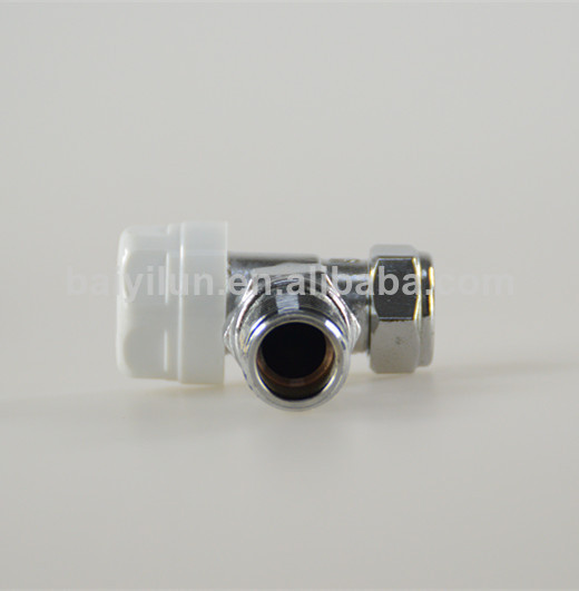 1/2" coudée poignée en laiton robinet de radiateur