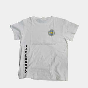 เสื้อยืดคาราเต้สีขาวดำ ศิลปะการต่อสู้แบบจีน ราคาโรงงาน รับทำโลโก้ตามสั่ง - Product Image 1
