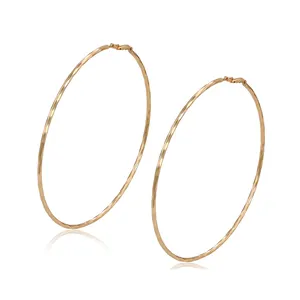 97700 xuping cz hoop earrings,gold earring xuping jewelry,diamond earrings