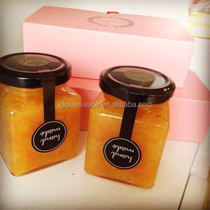 Cấp Thực Phẩm Có Sẵn Kích Thước Khác Nhau Hình Vuông Thủy Tinh Mật Ong Lọ Bán Buôn Mứt Lọ Mini Mứt <span class=keywords><strong>Jar</strong></span> - Product Image 4