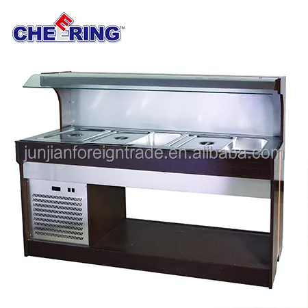 Equipo de catering calentador de alimentos para exhibición en frío de alta calidad disponible fabricante guangzhou