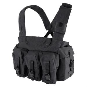7 포켓 체스트 리그 나일론 및 폴리 에스터 건 백이있는 위장 전술 조끼 - Product Image 3