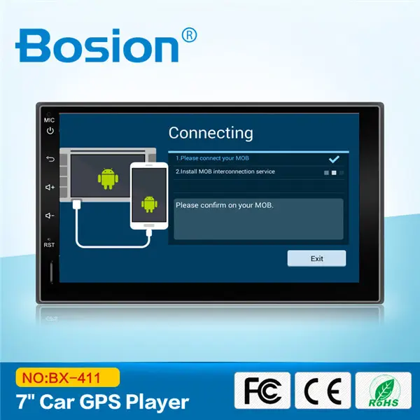 Bosion Fábrica de China Android de DVD Del Coche Fiat Bravo 2 Din 7 pulgadasDVD Del Coche DVD GPS de Navegación por DVD Con Wifi