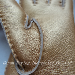 2017 Colección Española Merino Doble Cara de piel de Oveja Señoras Guantes De Napa - Product Image 3