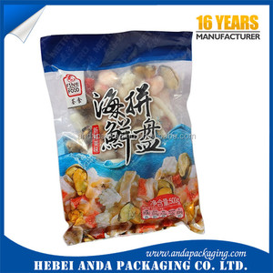 Richiudibile congelati <span class=keywords><strong>gamberetti</strong></span> sacchetto di imballaggio di stampa/imballaggio per alimenti in plastica per congelati <span class=keywords><strong>gamberetti</strong></span> - Product Image 3