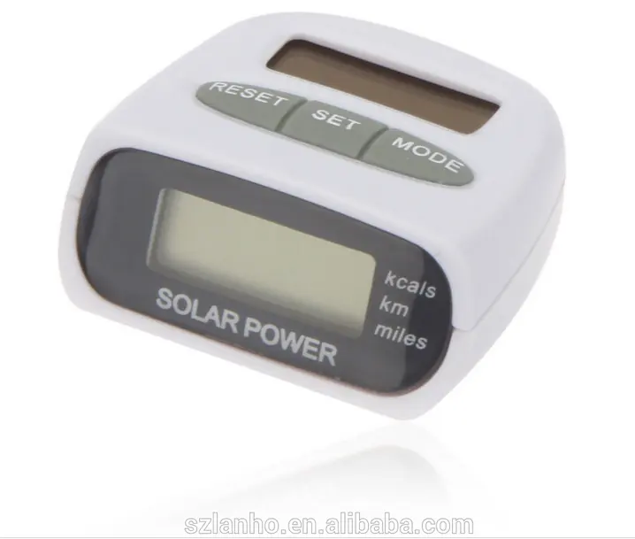 Neuer Multifunktions-Distanz kalorien zähler Solar Power LCD Running Step Pedo meter