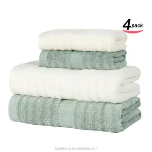 优质竹制手巾浴巾竹纤维毛巾套装