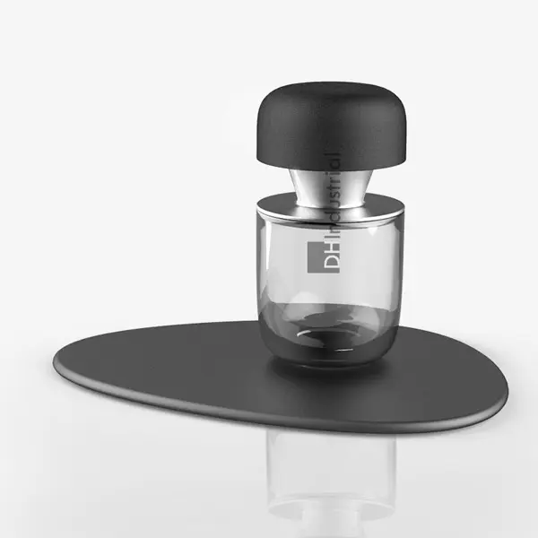2017 del progettista di vetro set da caffè con infusore e coperchio nero in Minimalismo stile pentola