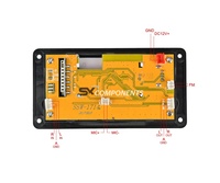 Carte de décodage MP3 LCD 12V WAV WMA, module audio lecteur MP3, prise en charge de la radio FM, AUX, USB avec affichage des paroles