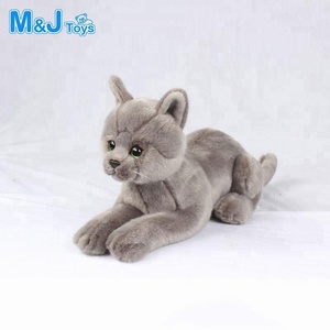 grey kitty stuffed animal