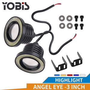 Cina 12v posteriore 3 pollici accessori per auto auto <span class=keywords><strong>fendinebbia</strong></span> <span class=keywords><strong>angel</strong></span> eye led <span class=keywords><strong>fendinebbia</strong></span> per auto universali - Product Image 2