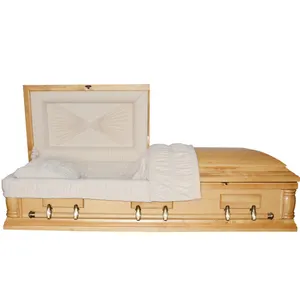 JS-A3567 木灰便宜的棺材出售美国风格