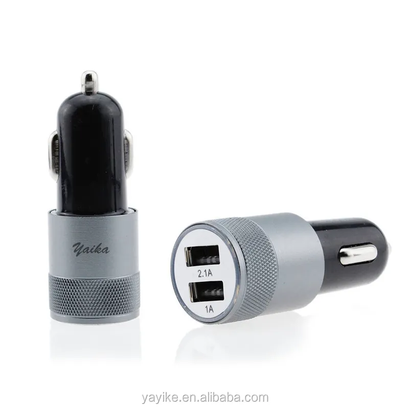 Shenzhen universal dual ports quick usb car charger doule car battery charger for iphone and android
